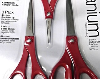 Titanium Scissors Set - 3 Piece Set