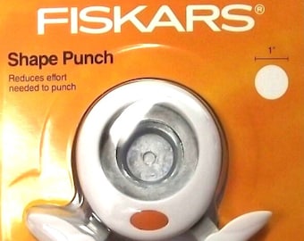 Fiskars 174360-1002 Round 'N Round Squeeze Punch (Medium) 1"