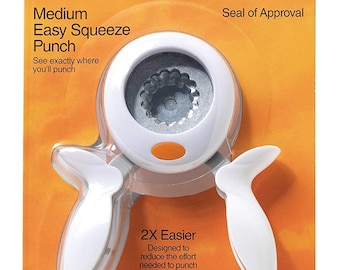 Fiskars CHERRY DELIGHT XL Extra-Large Lever Paper Punch Scrapbooking NIP