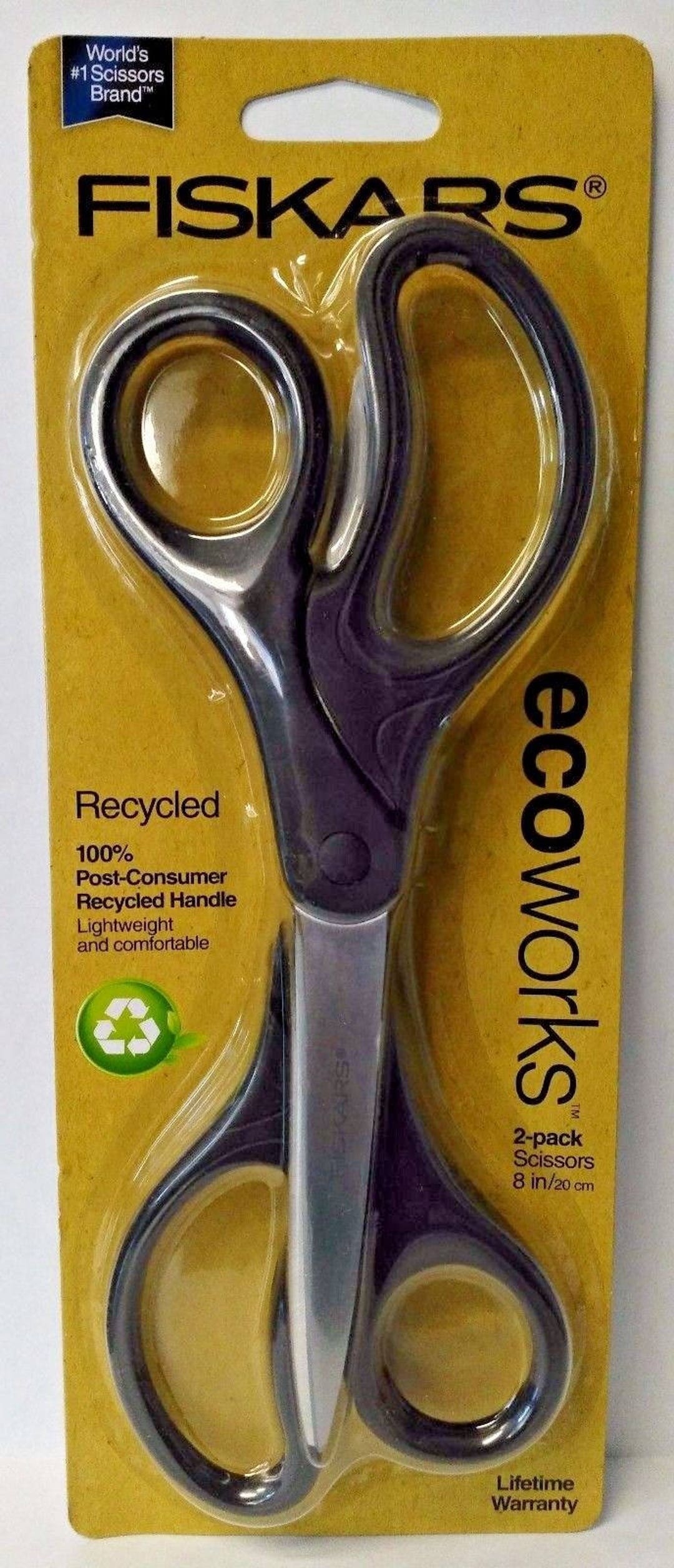 Fiskars 01005086J 8 Recycled Scissors 2pack Etsy