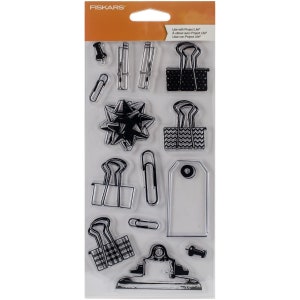 Fiskars 103890 4 x 8 Inch Clear Stamps, Hip Clips