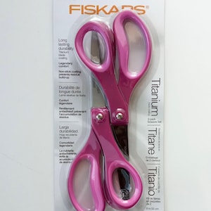 Fiskars 154180-1001 8" Titanium & Non-Stick Scissors 2 Pack