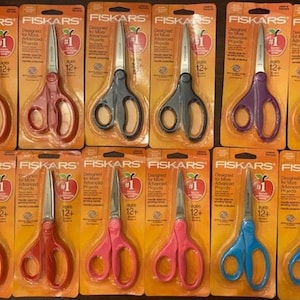 Fiskars 194580 Ages 12+ Student Scissors 7&quot; Teacher Recommended Brand 12pcs.