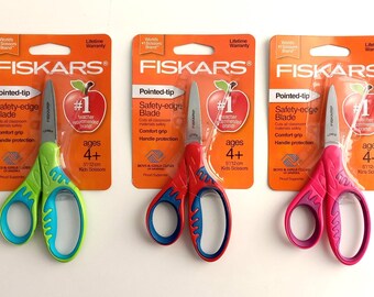 Fiskars 194230 Kids NO5 Pointed Tip Safety Edge Scissors 3