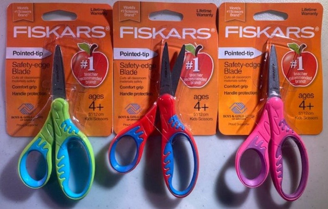 Fiskars Pink 5 Pointed Tip Kids Scissors