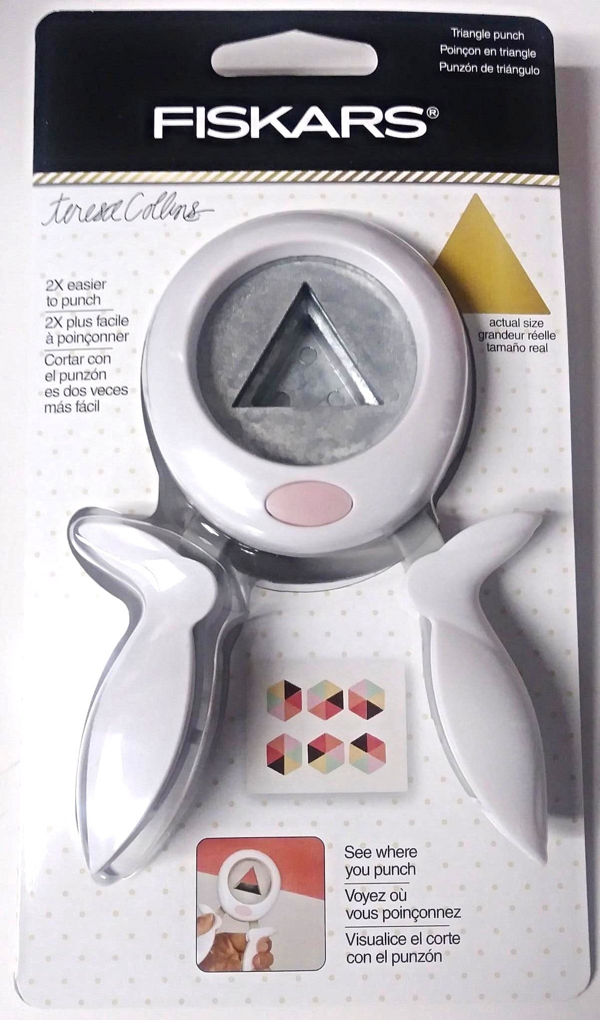 Large Fiskars Crafts Teresa Collins Feather Squeeze Punch 