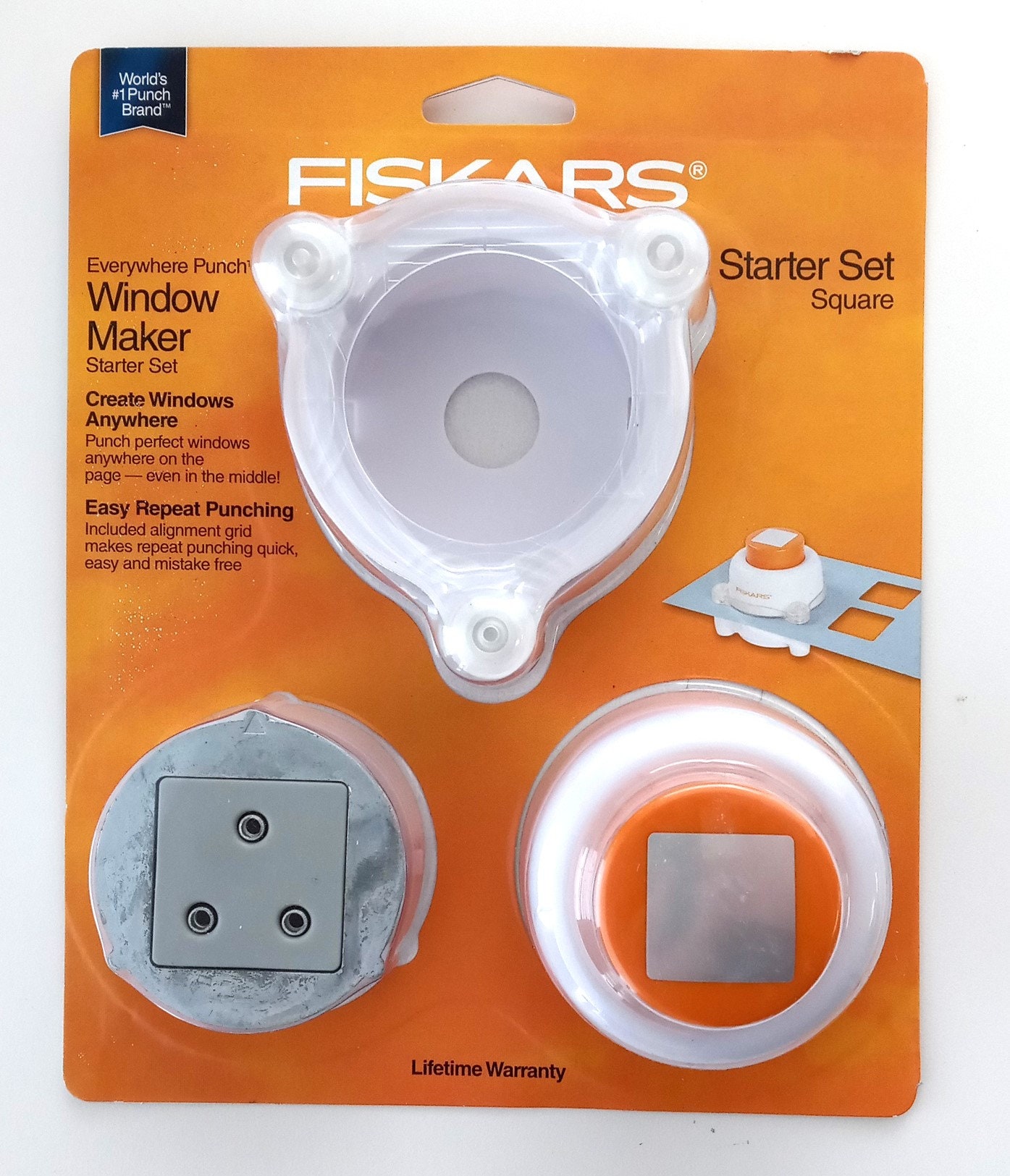 3-in-1 Label Maker Punch, Fiskars