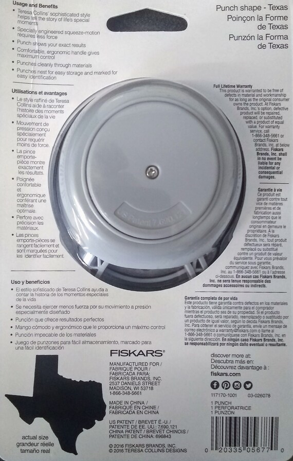 Fiskars 100360-1001 Jenni Bowlin Lever Punch, Medium...