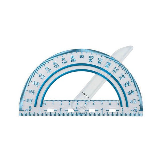 Color Received May Vary 1 12-95400J Plastic Swing Arm Protractor 