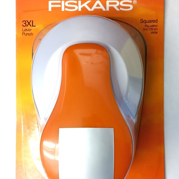 Fiskars 101480-1001 Paper Craft Lever Punch 3XL Large "Square"