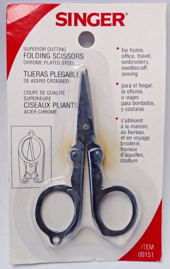 Singer 00151 3 Superior Cutting Folding Scissors FREE Quick Fix Travel Kit  