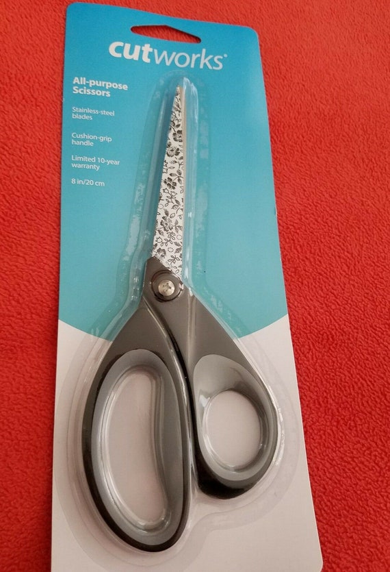 Cutworks 143521 8 All-purpose Scissors With Decorative Blade 