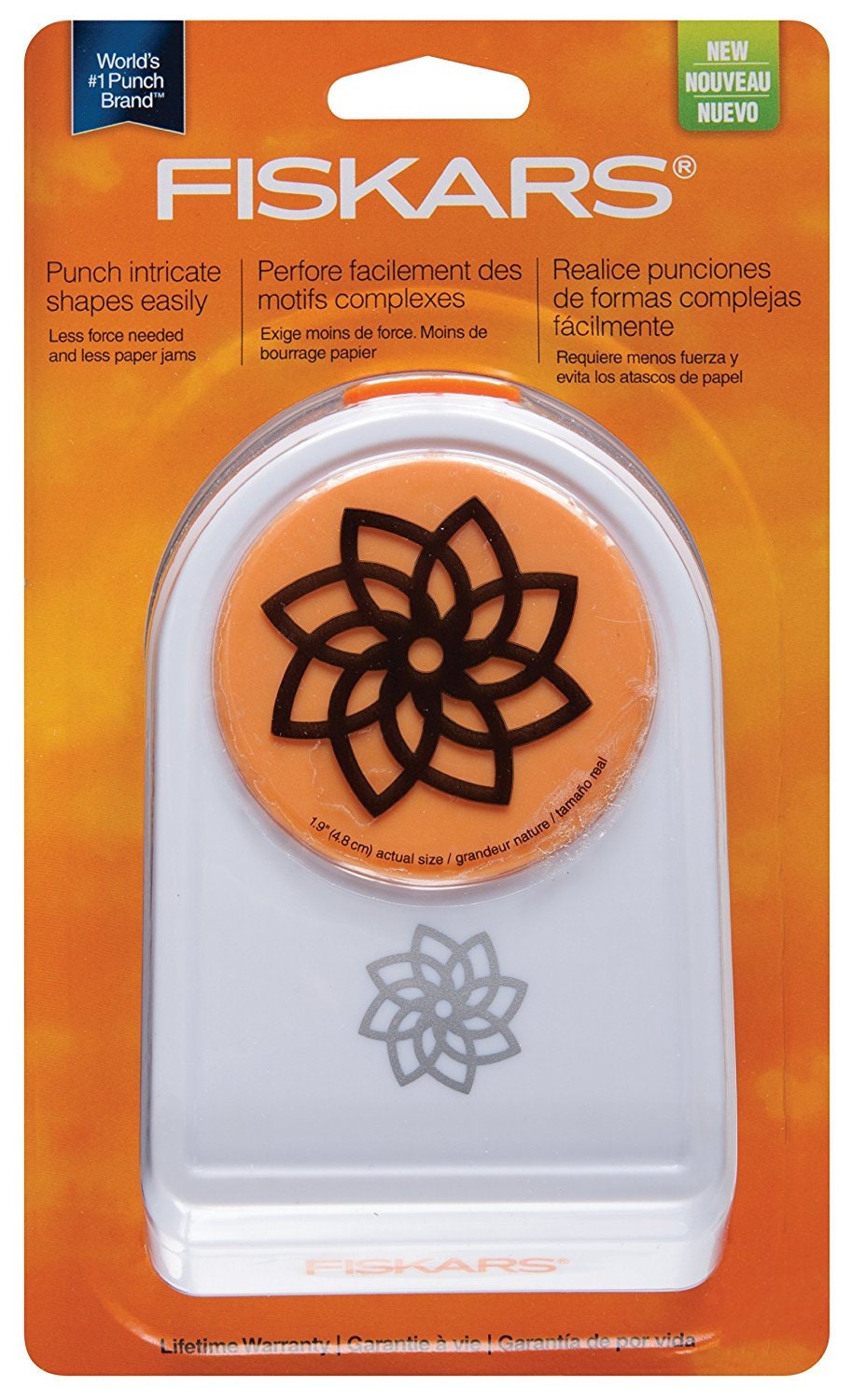 珊瑚片穴40個 ＭＴ000000 Fiskars 124000-1002 Petals on Point Intricate Shape Punch (2