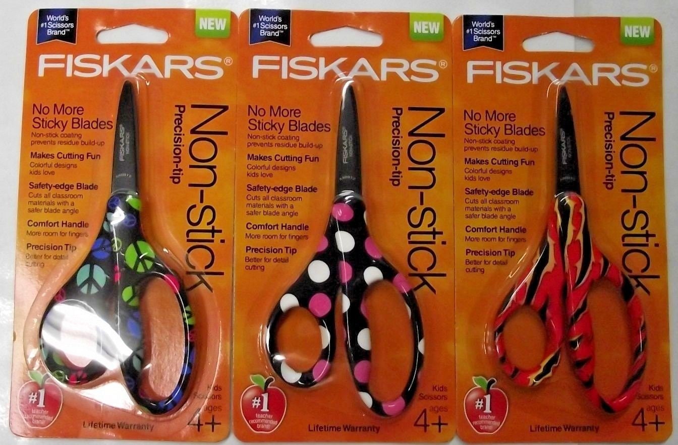 Fiskars 94167097J Blunt-tip Safety Edge 5 Kids Scissors 2 Packs