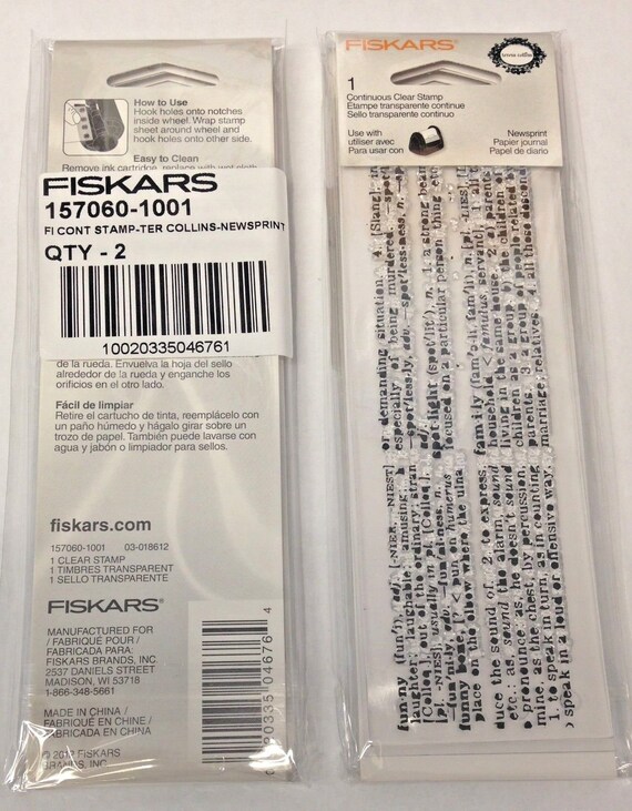 Newsprint Fiskars 157060-1001 Teresa Collins Continuous Clear Stamp