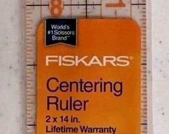 Fiskars 187220-1003 2 X 14 Acrylic Centering Ruler 