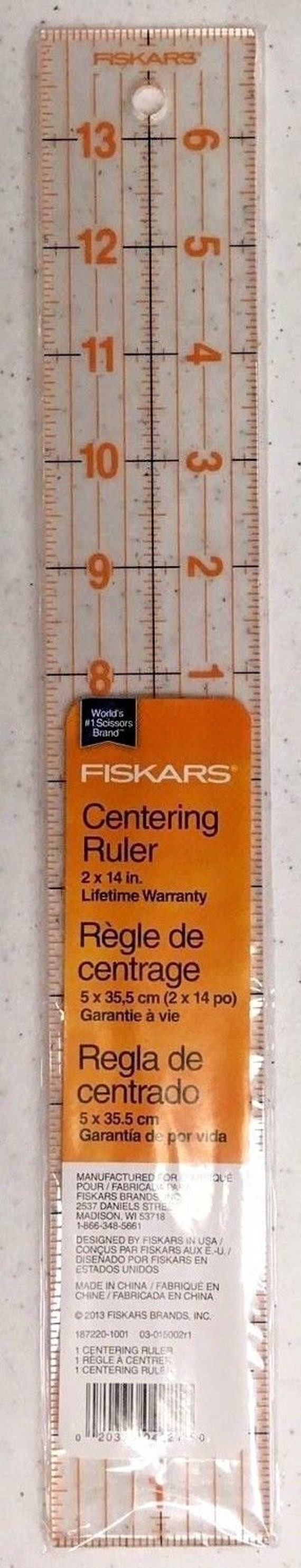 Fiskars Centering Ruler - 2x14