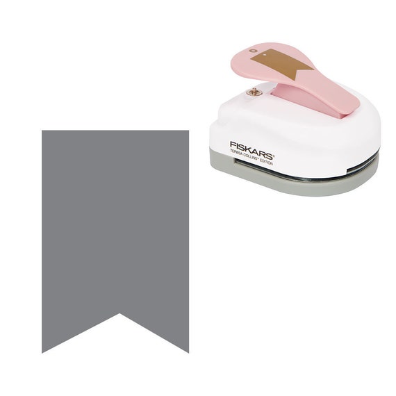 Pink Fiskars Teresa Collins Banner Tag Maker with Eyelet Setter New