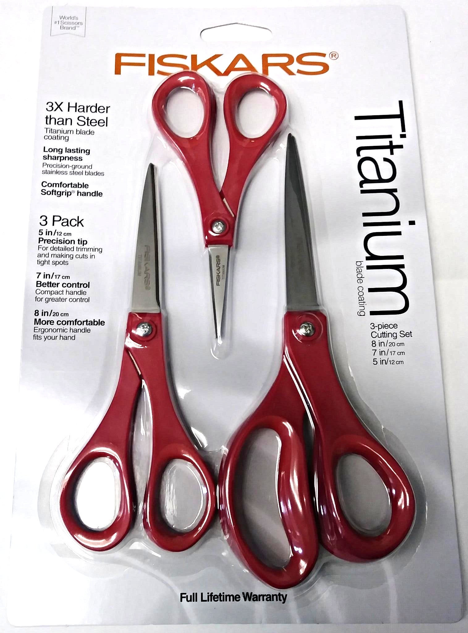  Softgrip Straight Titanium Scissors, 8-In. : Arts