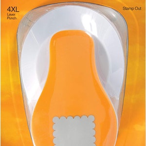 Fiskars 101440-1001 4XL Stamp Out Lever Punch, Extra Large, Stamp Shape