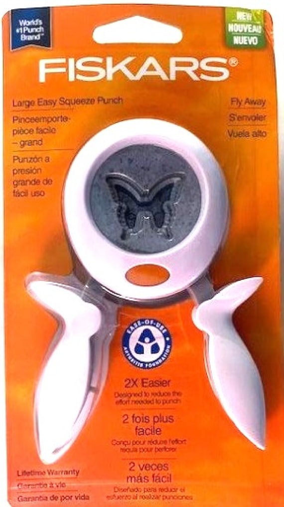Fiskars 100130 BUTTERFLY Fly Away Easy Squeeze Paper Punch Etsy