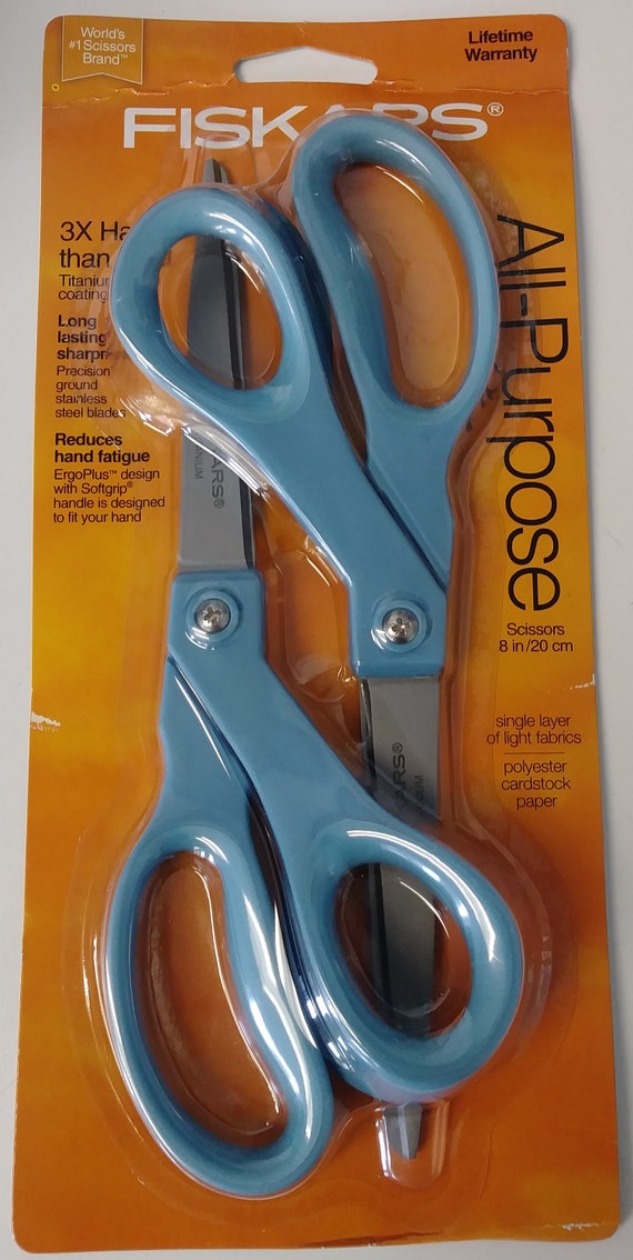 Fiskars 142600-1003 8 Titanium Blade Coating Scissors 2 Pack assorted  Colors 