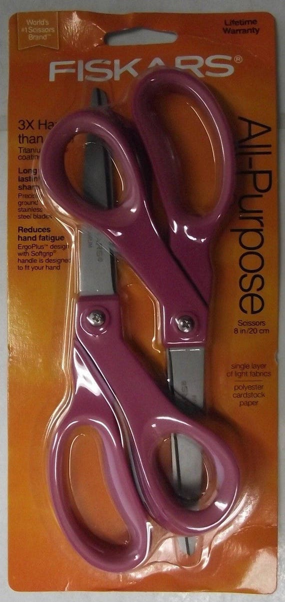 Fiskars Softgrip Titanium Blade Scissor, Assorted, 8