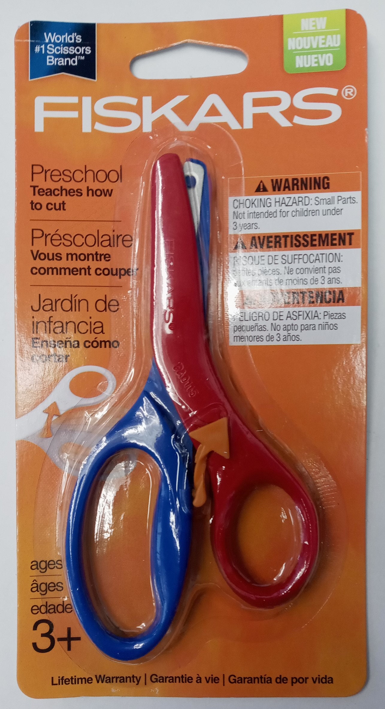 Fiskars Training scissors, red