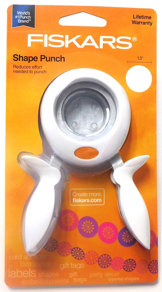 Fiskars 174240-1002 Round N Round Squeeze Punch Large 1.5 