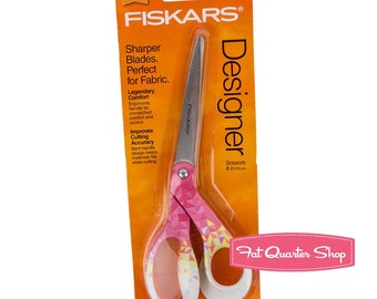 Fiskars 194512-1019 Pink Triangle Designer Scissors (8")