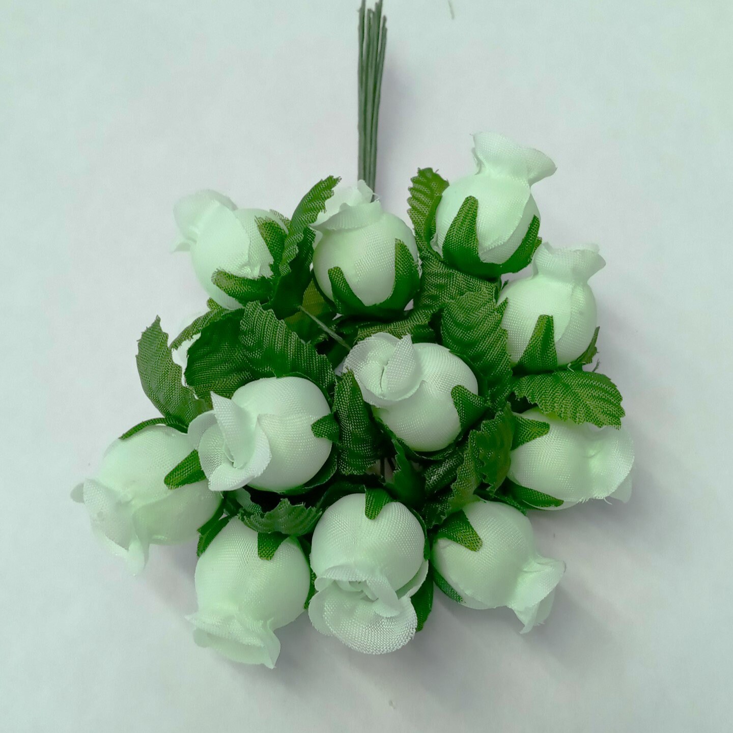 Lot De 10 Fleurs Miniatures En Argile Fait Main - Vintage, Couleurs Pastel, Pour Artisanat