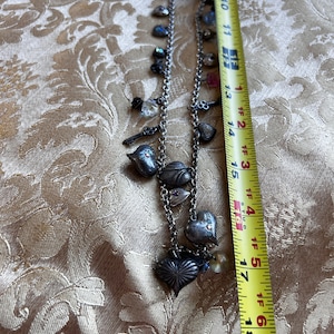 String of Hearts charm necklace.