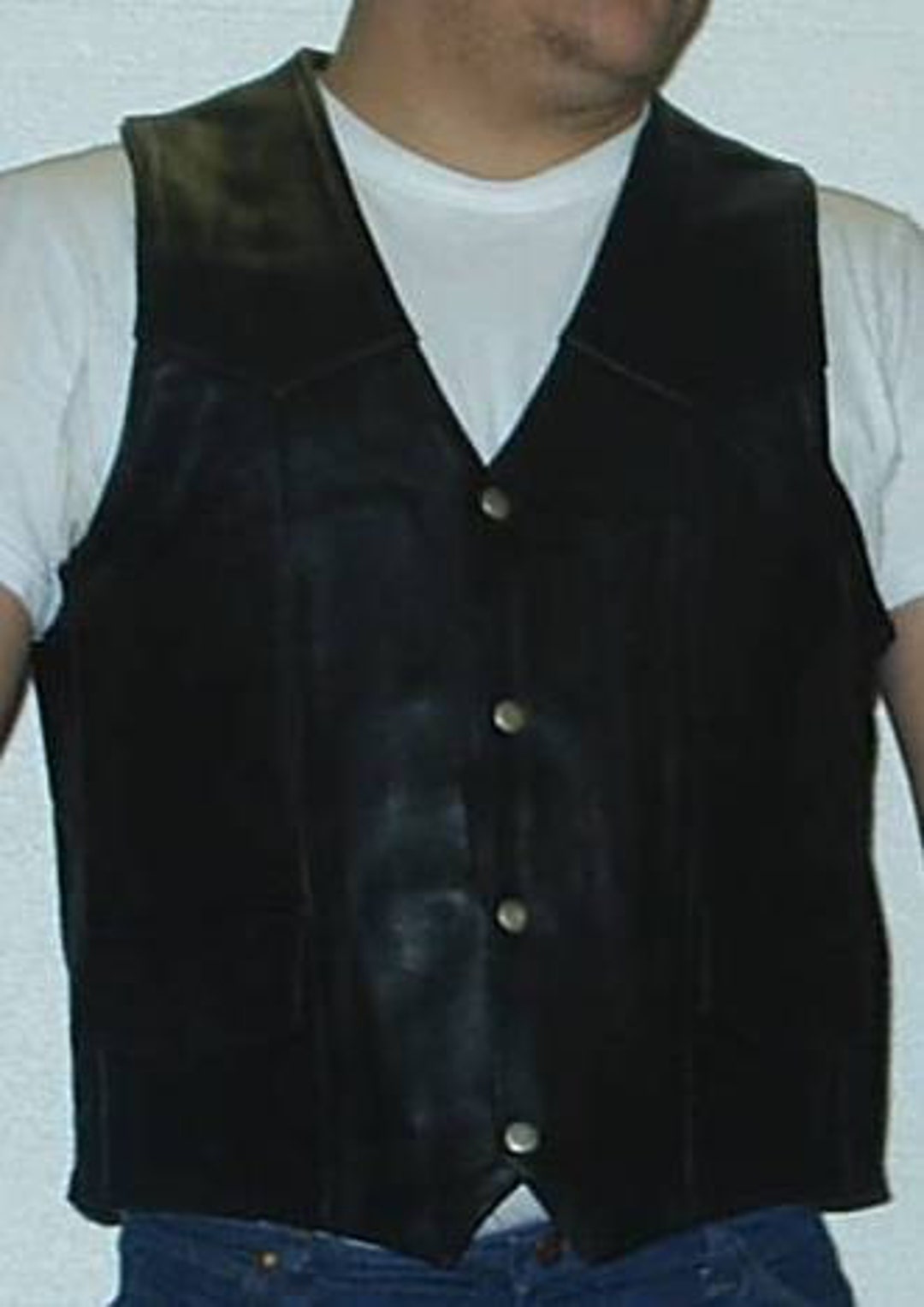 Mens Motorcycle Vest Gun Pocket Plain Side Great Value Etsy