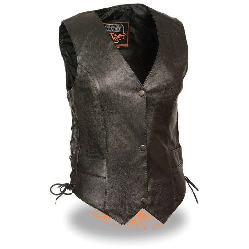 1254 Ladies Side Lace Vest