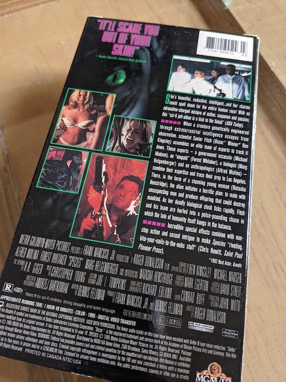 Species (VHS) - 1995 - MGM Home Video - Etsy