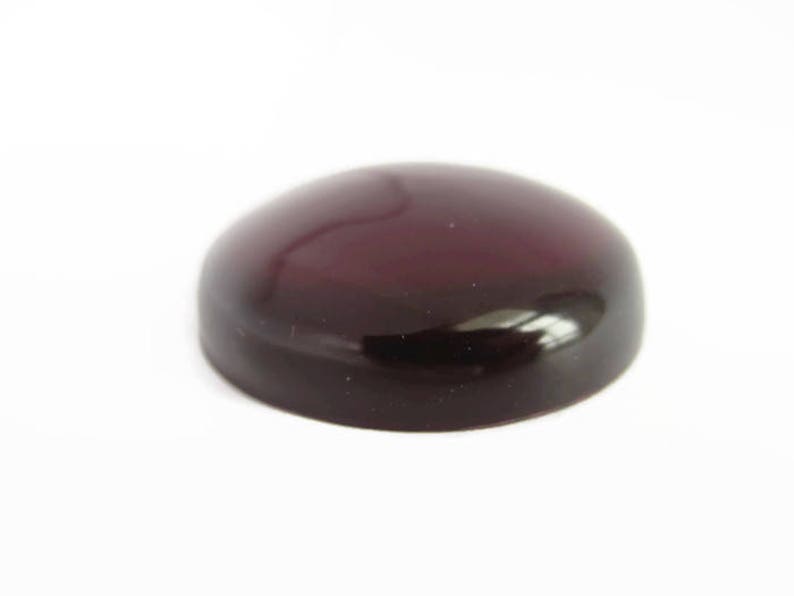 Large Round Cabochon, 2 inch Gem, Jewel, Flat Back Resin, Deep Dark Red for Raven, Sailor Cosplay, Costume, Jewelry. Color Options image 6