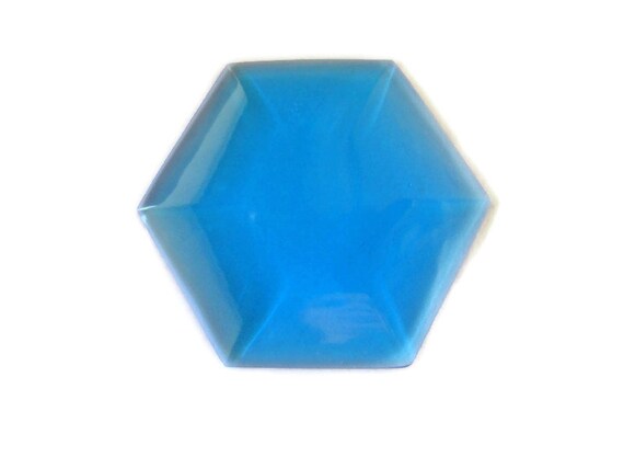 Large Hexagon Gem Flat Back Jewel 85mm or 3.33 Jewelry Amethyst Cabochon for Costume Cosplay Gem