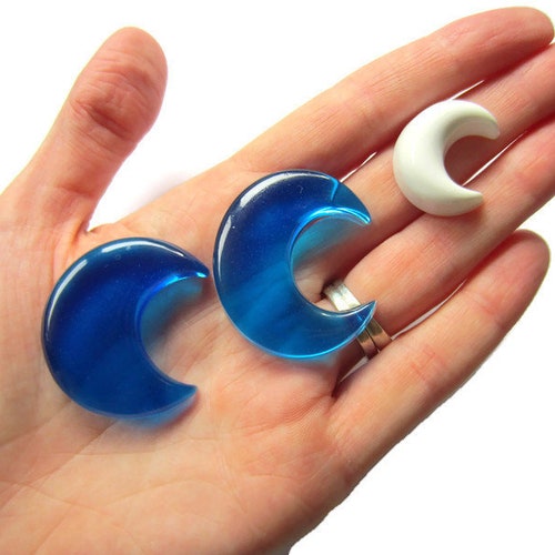 Moon Gems, Flat Back Jewel, Resin Cabochon for Costume or Jewelry.