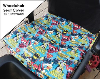 Wheelchair Waterproof Seat Cover Sewing Pattern (PDF Digital Download)