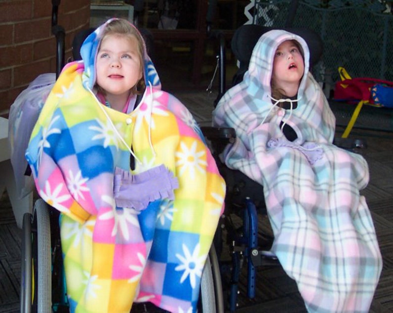 Adult / Child Wheelchair Coat Jacket Poncho Sewing Pattern PDF Digital Download image 5