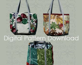 Placemat Tote Bag Scripture Bag Carryall Sewing Pattern