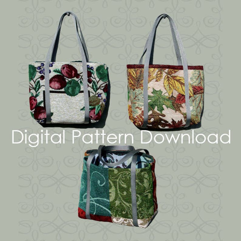 Placemat Tote Bag Scripture Bag Carryall Sewing Pattern Etsy