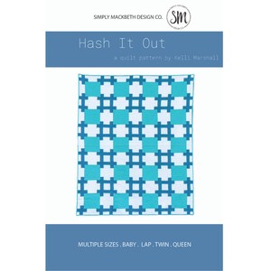Hash It Out Quilt Pattern - PDF - Etsy