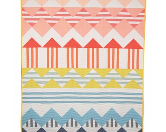 PRINT Boho Rows Quilt Pattern