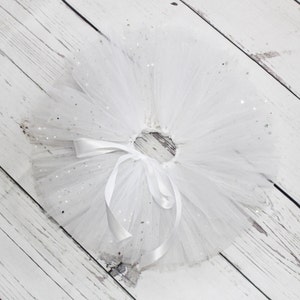 Sparkly White Tutu Skirt