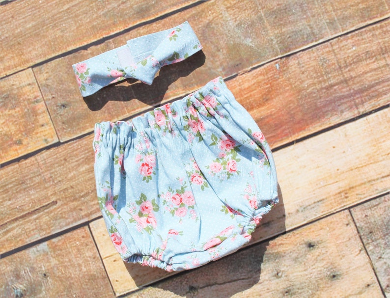 Baby Girls Floral Bloomer Shorts /& Headband Set Coming Home Birthday Cake Smash