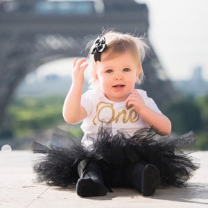 Baby Girl Birthday Outfit Black and Gold Tutu Outfit Birthday Girl Outfit 1st Birthday 2nd Birthday 3rd Birthday Cake Smash Outfit Etsy Ireland