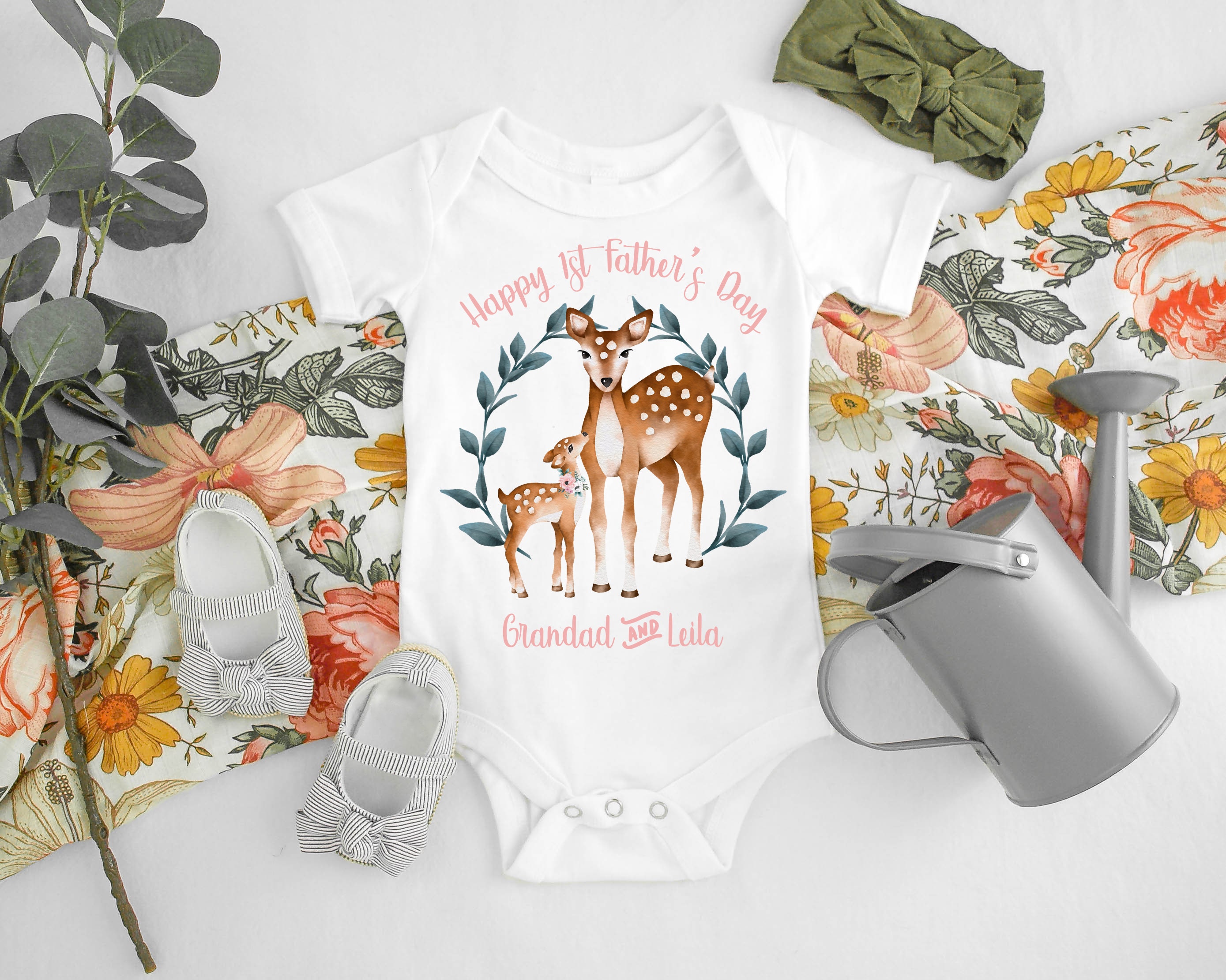 Grandfather cute fathers day Baby Boy Baby Vest Father