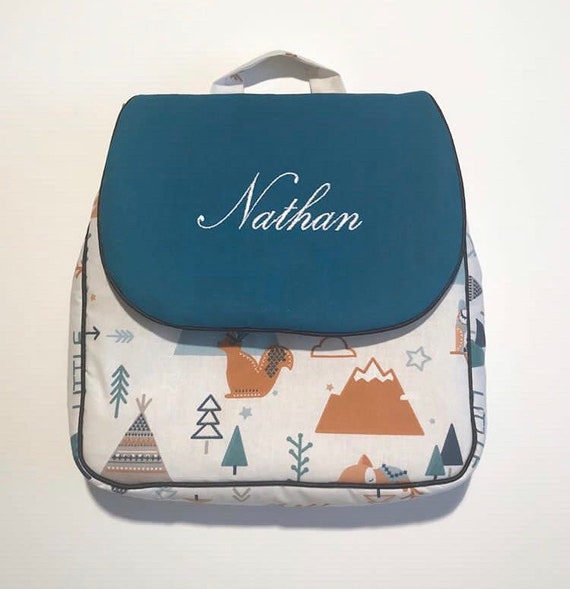 Sac A Dos Personnalise Theme Foret Tipi Creche Maternelle Etsy Sac A Dos Personnalise Theme Foret Tipi Creche Maternelle Etsy