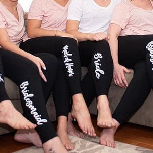 Wedding Day Leggings, Bridal Party Gift Ideas, Bridal Party Ideas, Bridesmaid Gift Ideas, Bridal Party Leggings, Bridal Party Gift,Wedding